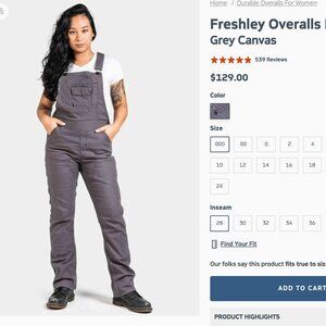 Dovetail Workwear Freshley Overalls